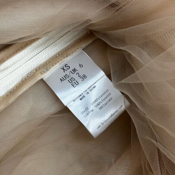 🆕 BRONX & BANCO 🧿 NWOT Sabrina White Bridal Midi Dress, Sz XS / US 2 - Picture 13 of 16